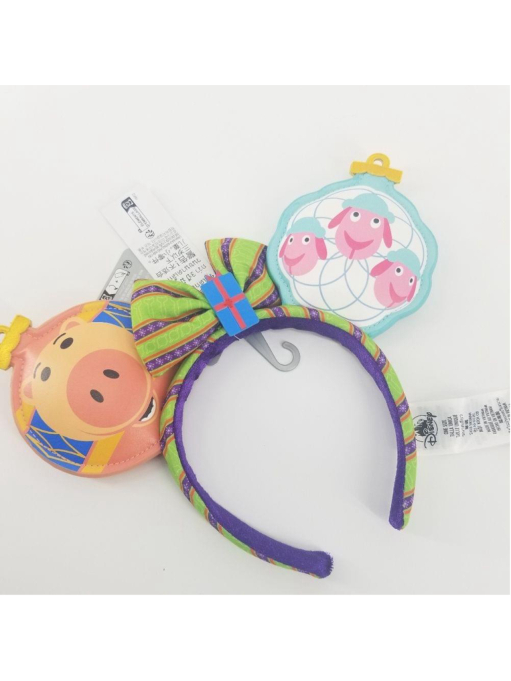 Disney Toy Story Holiday Minnie Ear Headband Hamm & Bo Peep Sheep NWT